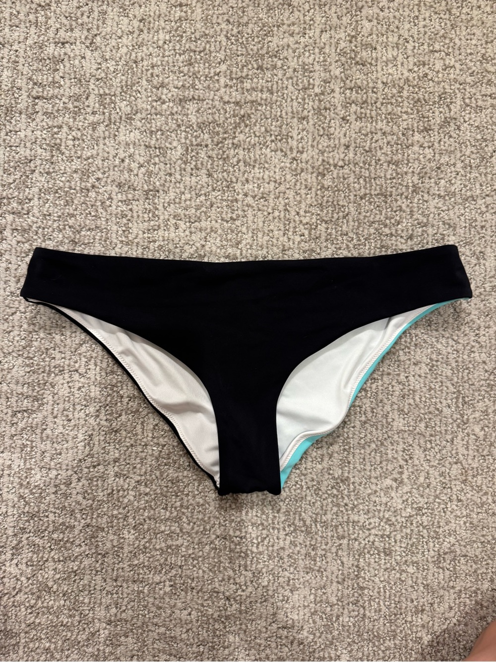 Women’s Black Bikini Bottom - Reversible Style